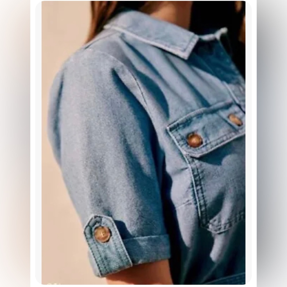 Sezane jackie denim dress NO Belt